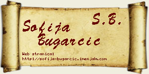 Sofija Bugarčić vizit kartica